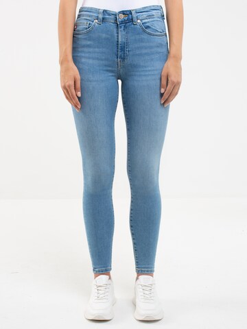 BIG STAR Skinny Jeans 'Melinda' in Blauw: voorkant