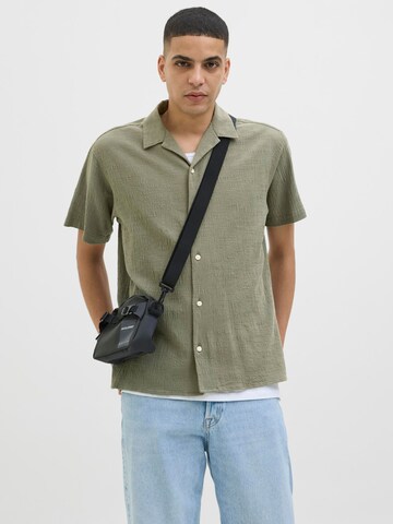 JACK & JONES Классический крой Рубашка 'JORLuke' в Зеленый: спереди