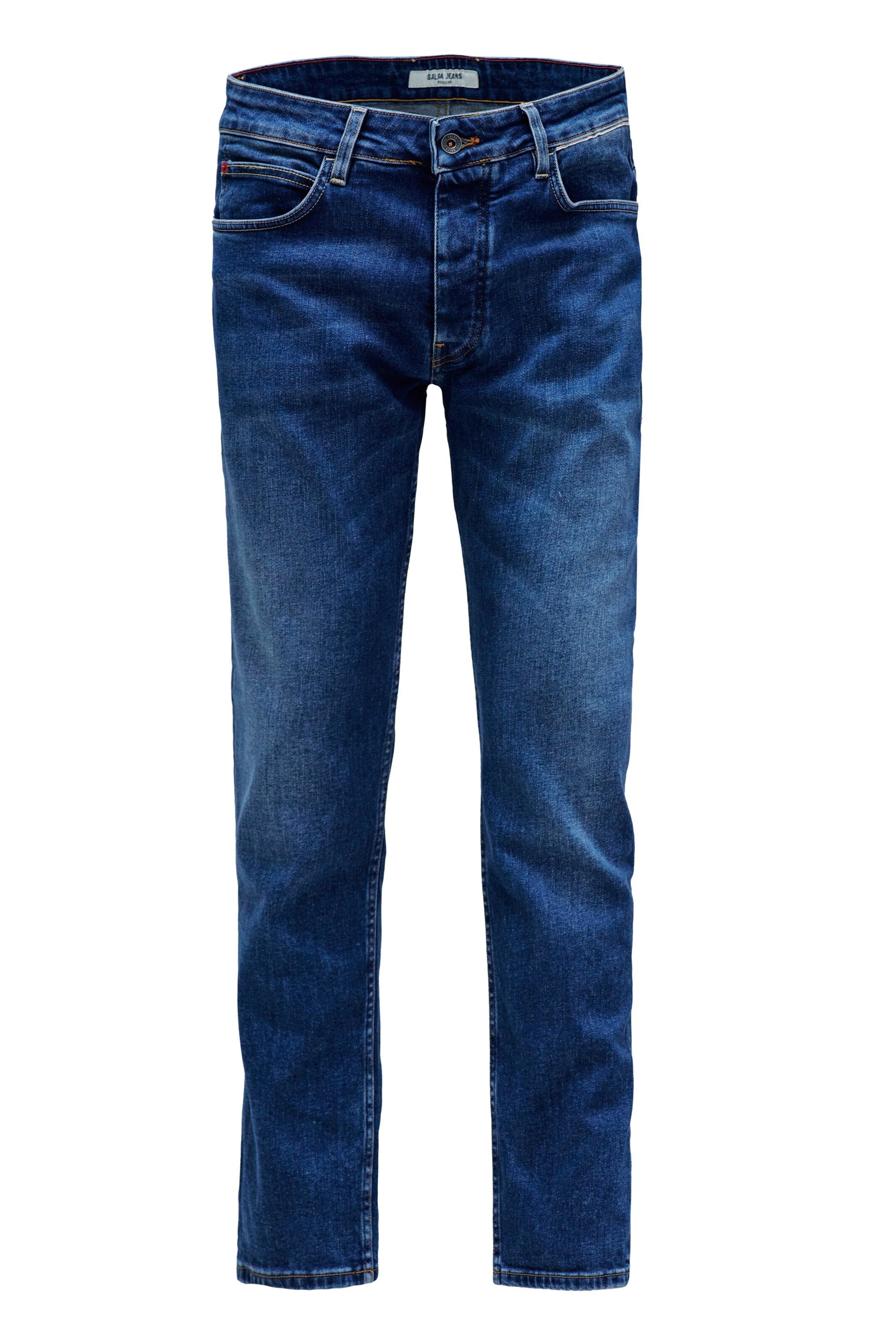 Salsa Jeans Slimfit Jeans in Blauw: voorkant