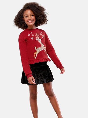 Sweat-shirt 'Christmas' Lipsy en rouge : devant