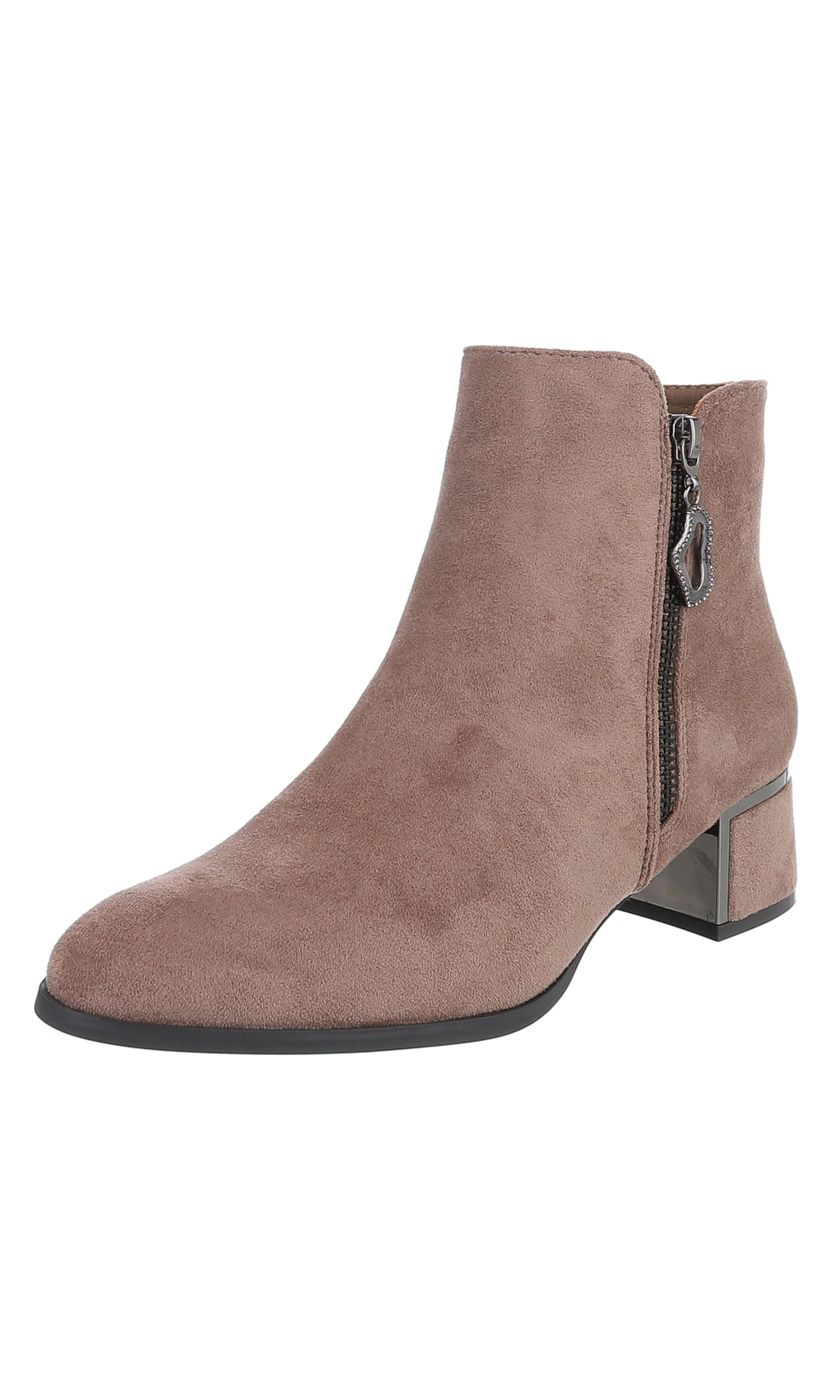 Ital-Design Stiefelette in hellbraun, Produktansicht