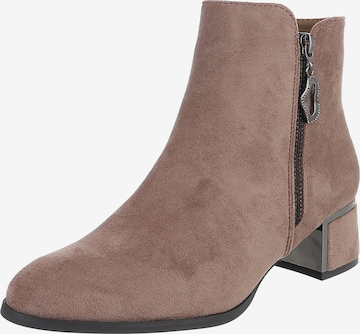 Ital-Design Ankle Boots in Brown: front