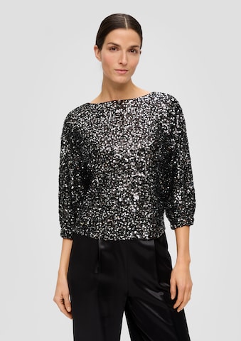 s.Oliver BLACK LABEL Blouse in Zwart: voorkant