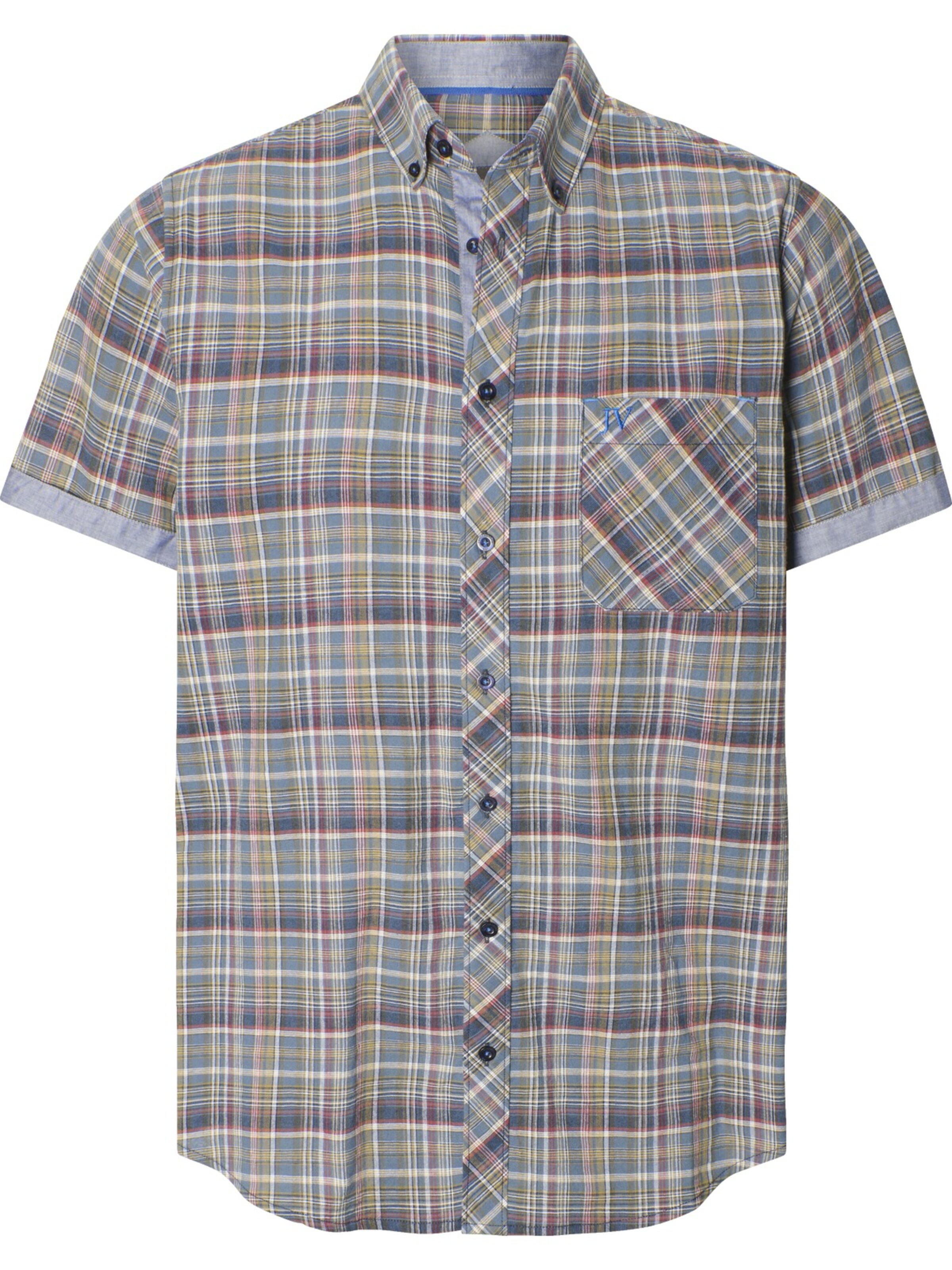 Jan Vanderstorm Comfort fit Button Up Shirt 'Ohldur' in Blue: front