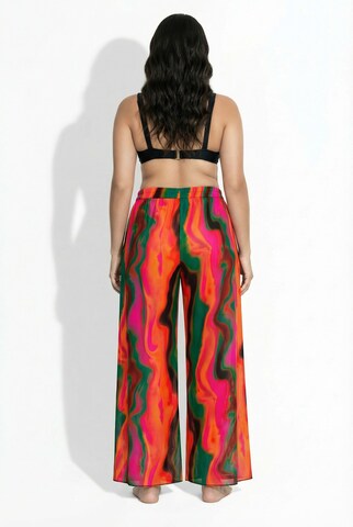 Ulla Popken Wide leg Trousers in Mixed colours