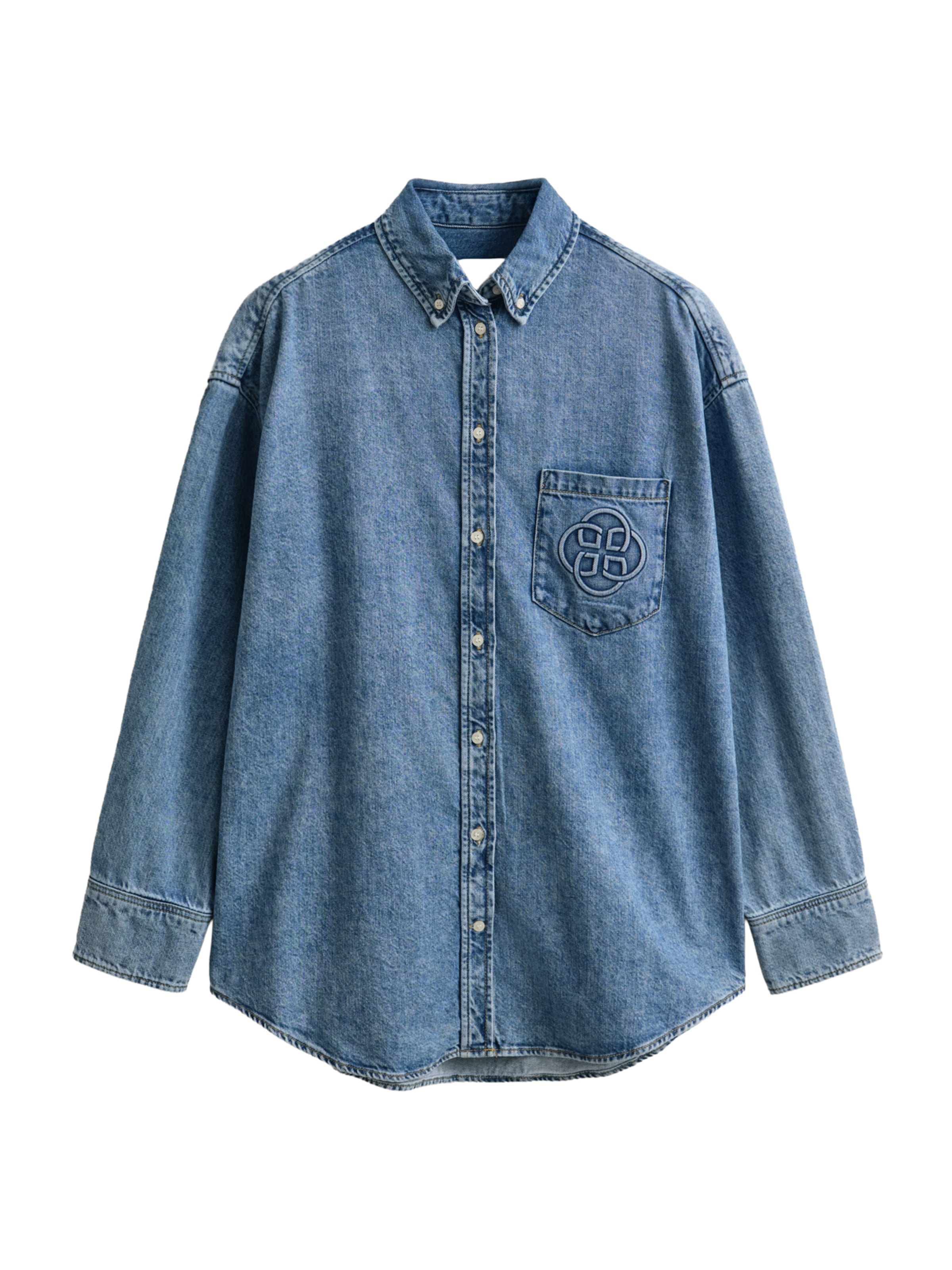 Chemisier GANT en bleu : devant