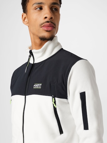 QUIKSILVER Athletic fleece jacket in White