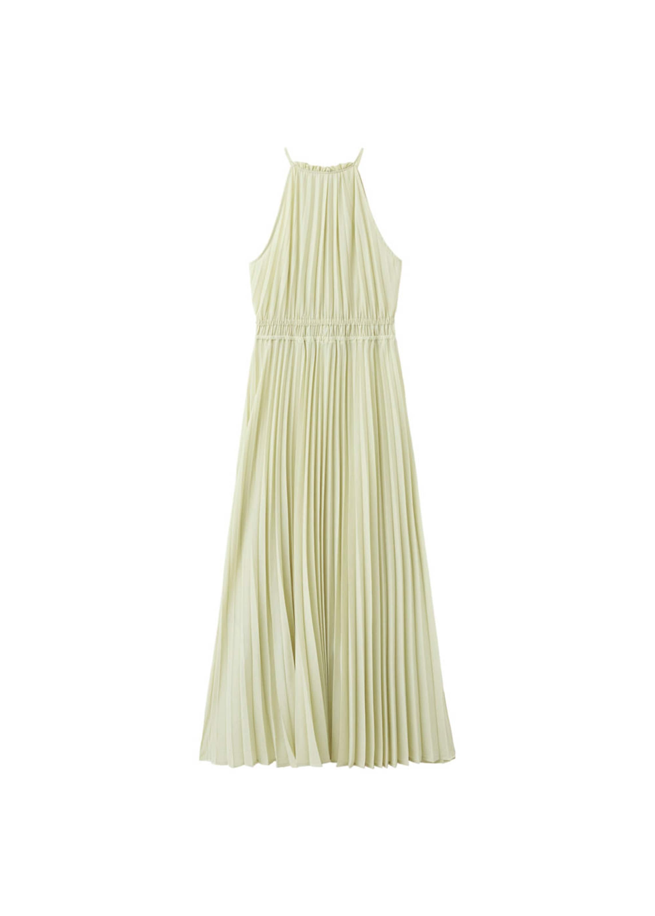 MANGO Kleid 'Bow' in Grün: Vorderseite