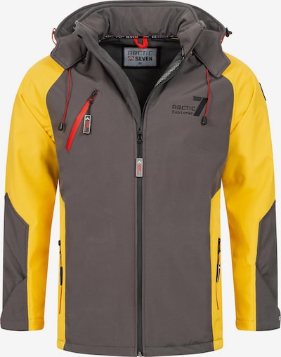 Arctic Seven Functionele jas in de kleur Geel / Donkergrijs, Productweergave