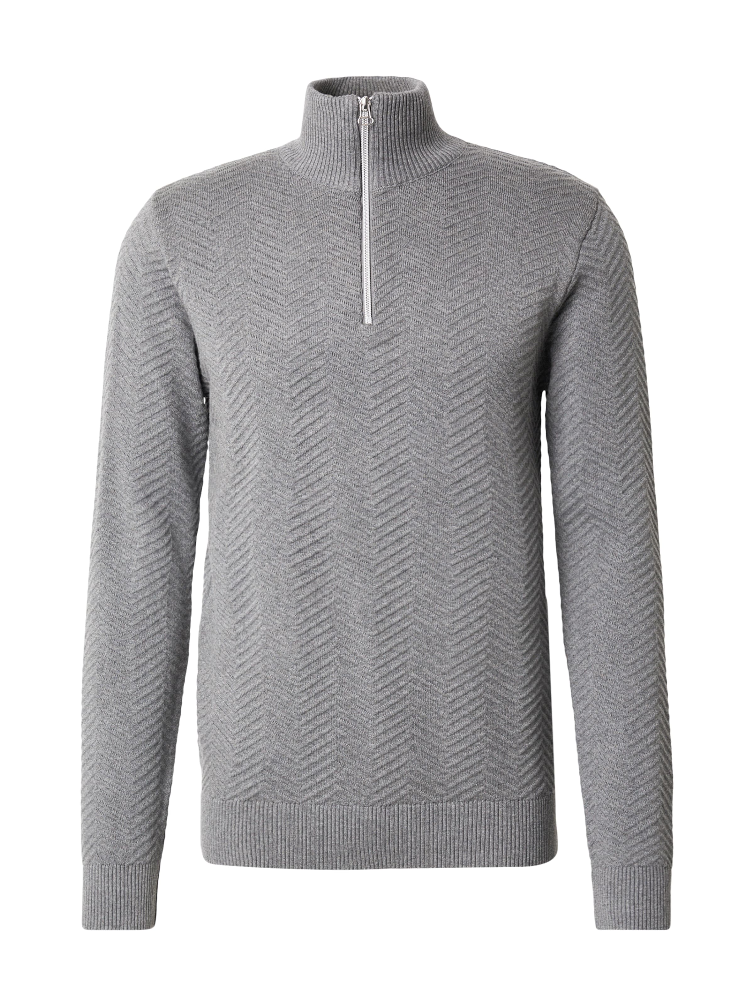 Kronstadt Pullover 'Carlo' in grau, Produktansicht