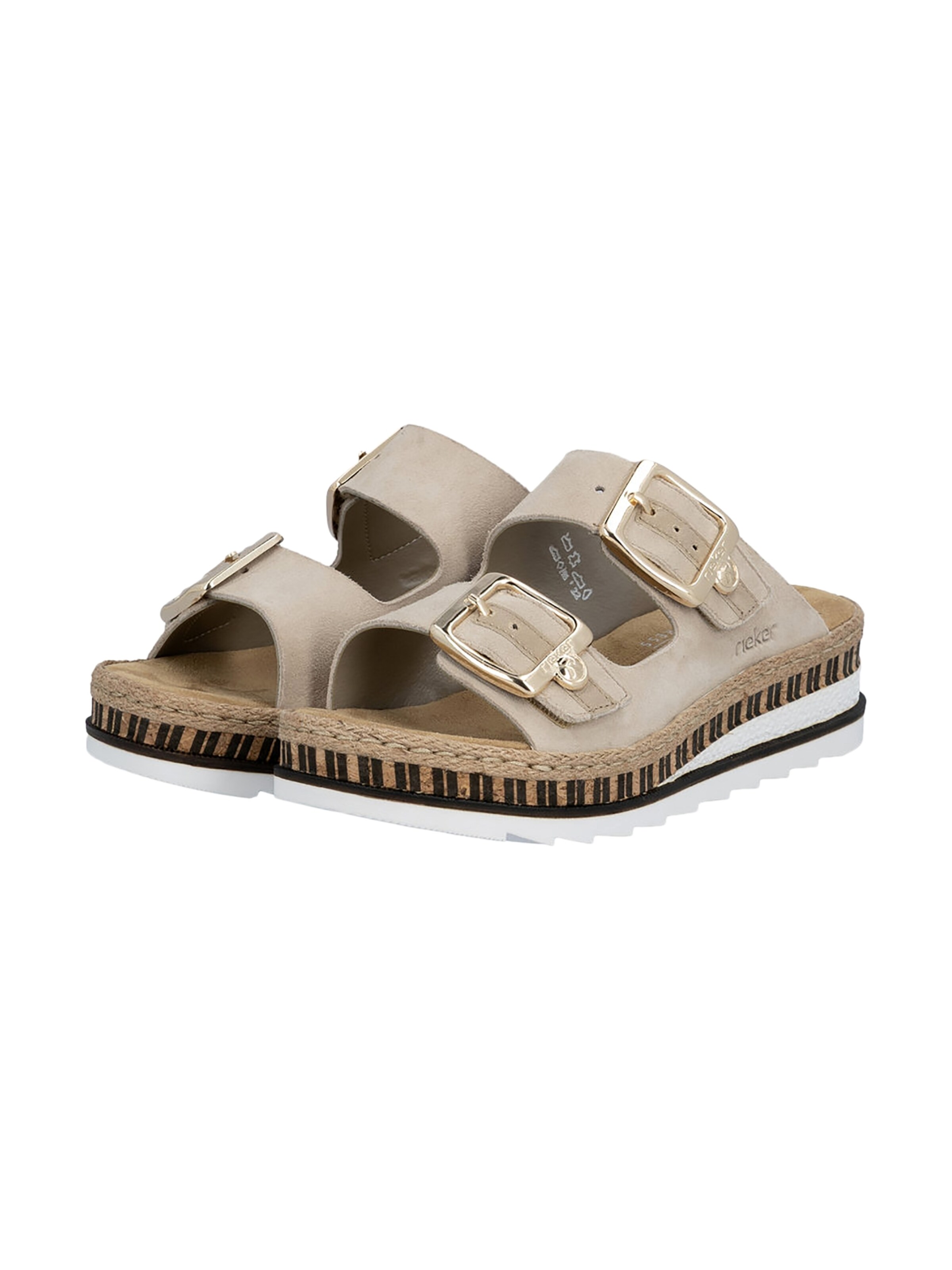 Mule 'V7955' Rieker en beige