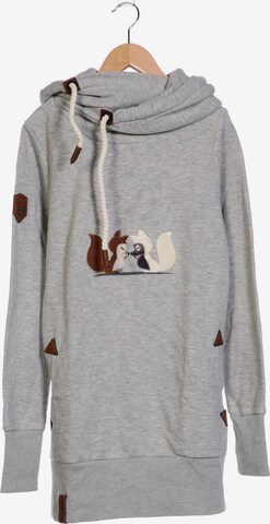 naketano Sweatshirt & Zip-Up Hoodie in XL in Grey: front