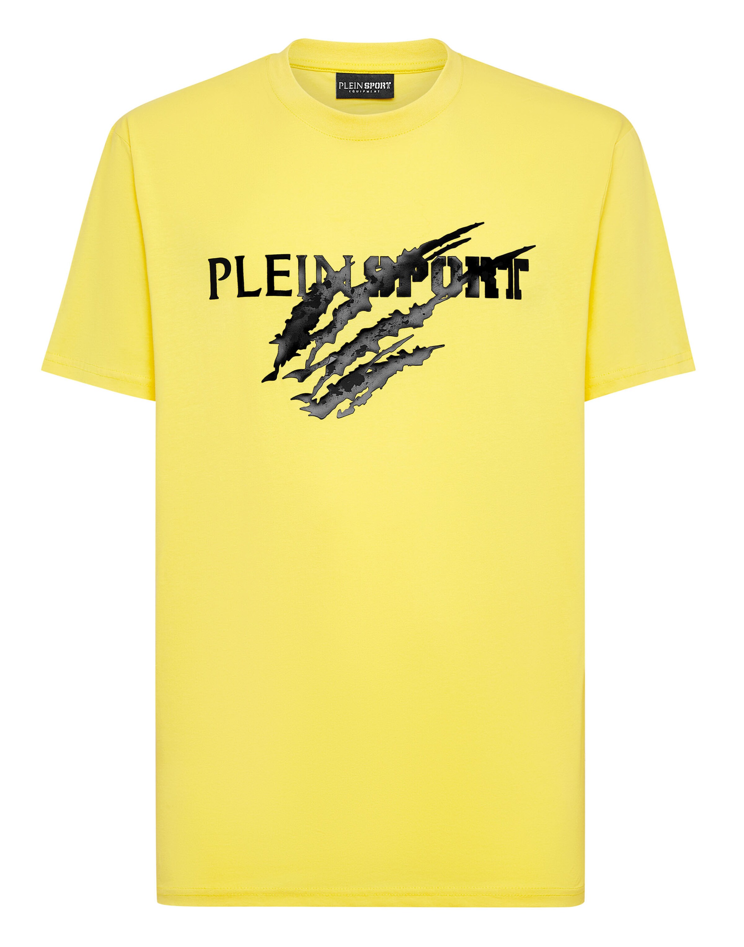 Plein Sport Shirt 'Scratch' in Yellow: front