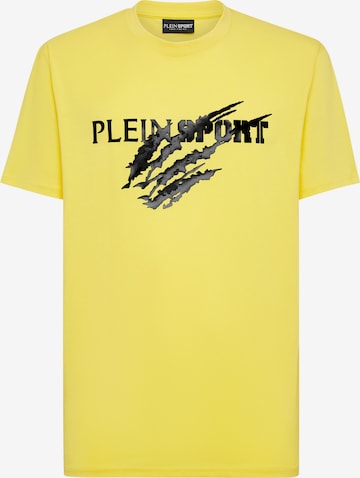 Plein Sport Shirt 'Scratch' in Yellow: front