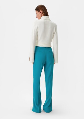 évasé Pantalon à plis COMMA en bleu