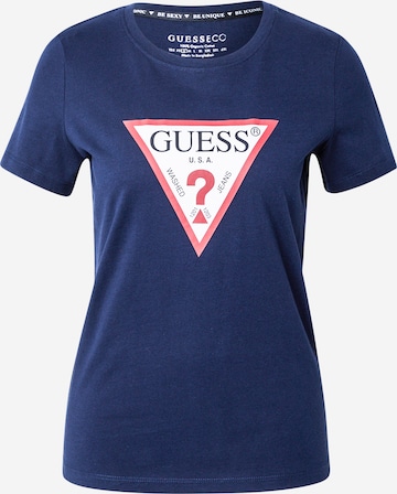 Maglietta di GUESS in blu: frontale
