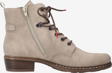 Stivaletto stringato di Rieker in beige