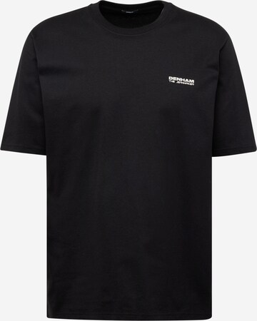 DENHAM T-shirt 'AUDIO SESSIONS RELAX' i svart: framsida