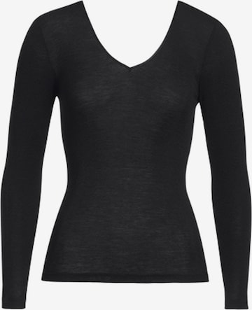 Pull-over ' Woolen Silk' Hanro en noir : devant