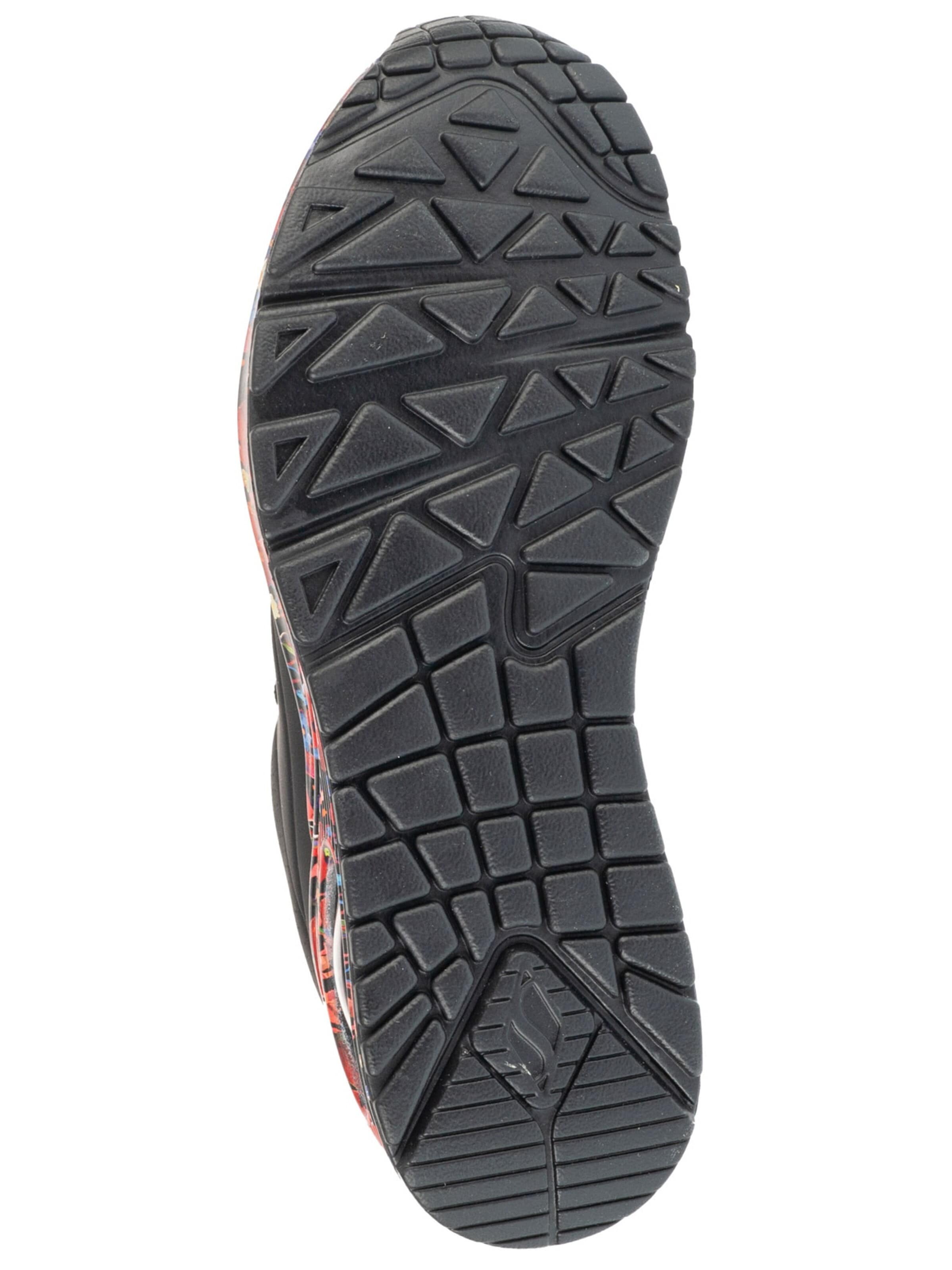 SKECHERS Slip-on 'Skechers Uno - Majestic Garden' in Black