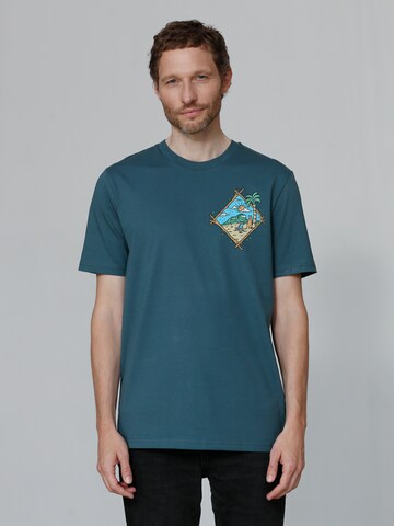 Watapparel T-Shirt ' Beach is calling ' in Blau: Vorderseite