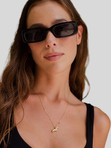LUUK LIFESTYLE Kette 'Dackel'‌‌‌ in Gold: Vorderseite