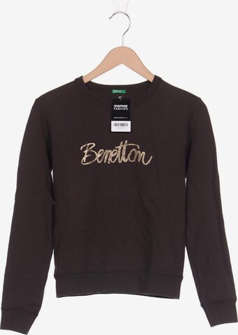 UNITED COLORS OF BENETTON Sweatshirt & Zip-Up Hoodie in S in Brown: front