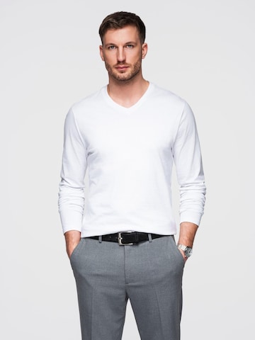 Ombre Shirt in White: front