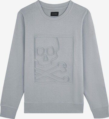 Scalpers Sweatshirt 'Engraving' in Grau: predná strana