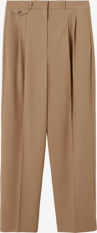 Pantalon à pince 'JIM' MANGO en beige : devant