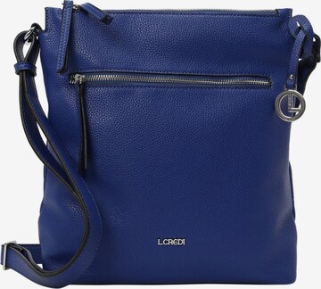 L.CREDI Crossbody Bag 'New Orleans' in Blue: front