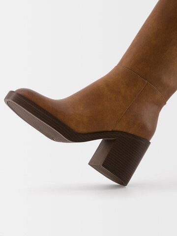 Bershka Boots in Brown