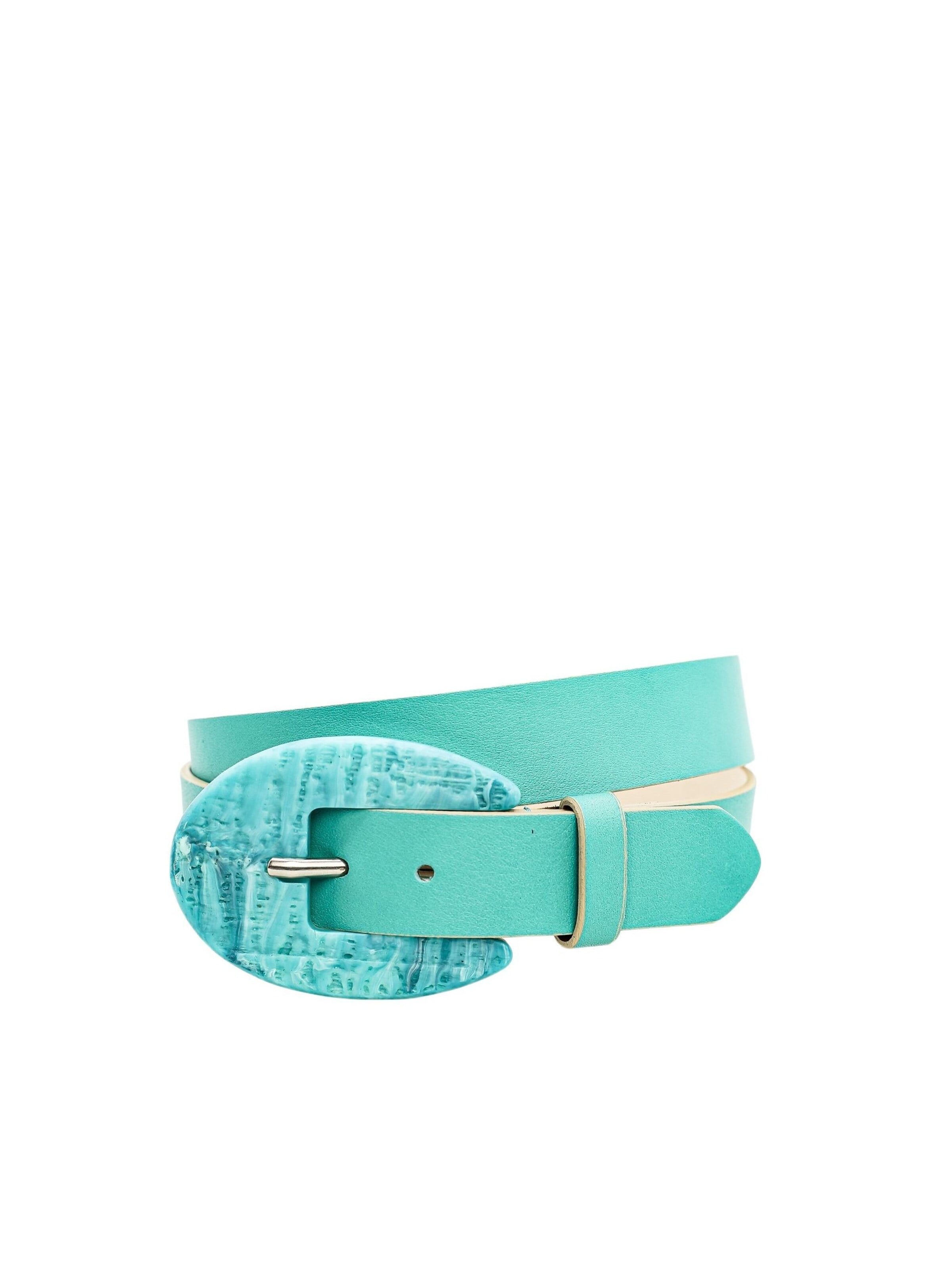 COLLEZIONE ALESSANDRO Belt 'Rocky' in Blue: front