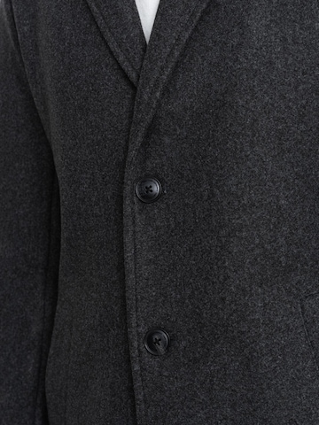 Ombre Between-Seasons Coat in Grey