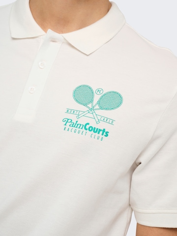 Only & Sons Тениска 'ONSTEN' в бяло