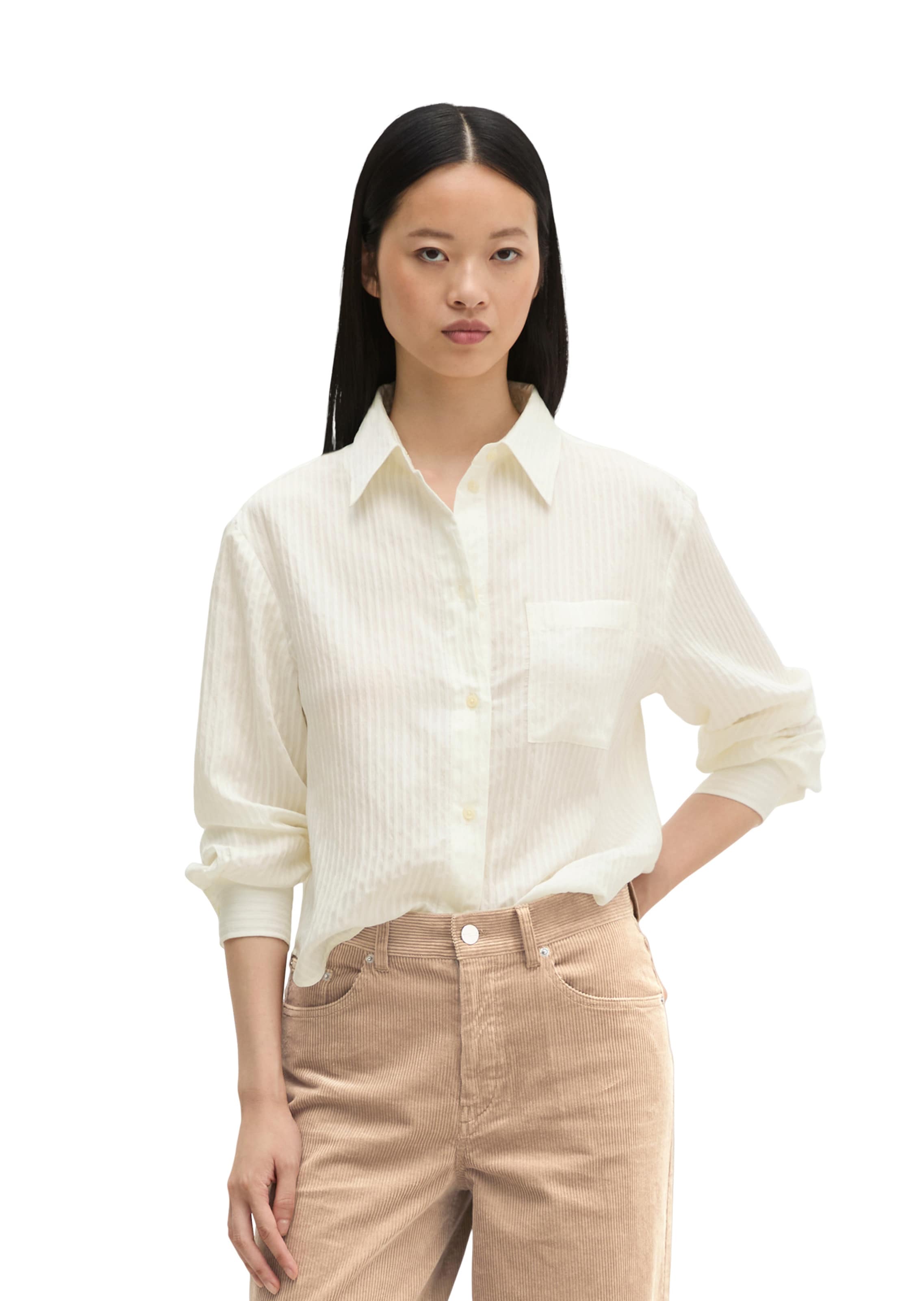 Marc O'Polo Bluse in Weiß: Vorderseite