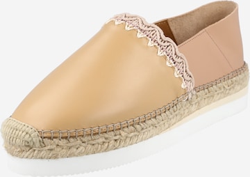 See by Chloé - Alpercatas 'GLYN' em bege: frente