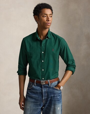 Polo Ralph Lauren Regular Fit Hemd in Grün: Vorderseite