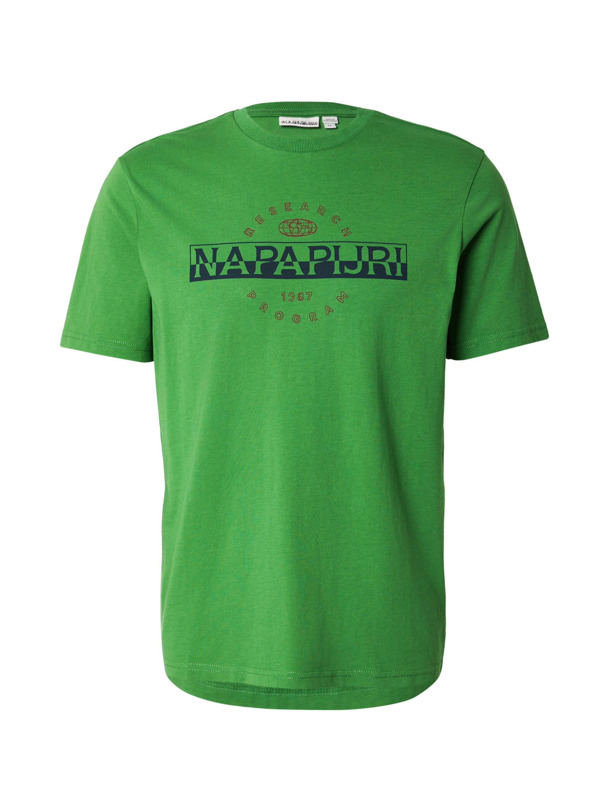 NAPAPIJRI Majica 'SANDER' | zelena barva: sprednja stran