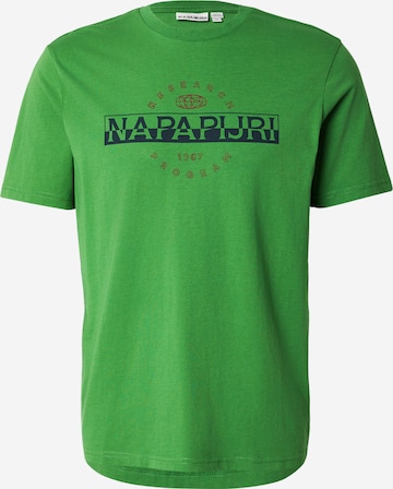 NAPAPIJRI - Camiseta 'SANDER' en verde: frente
