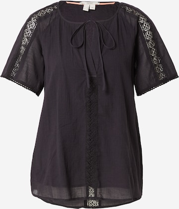 ESPRIT - Blusa en negro: frente