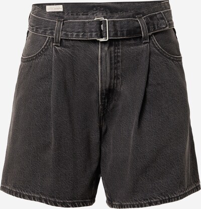 LEVI'S ® Bandplooi jeans 'Belted Short WB' in de kleur Black denim, Productweergave