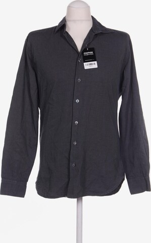 MANGO Button Up Shirt in M in Grey: front