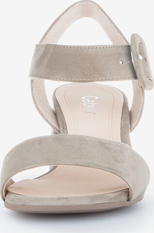 GABOR Strap Sandals in Beige