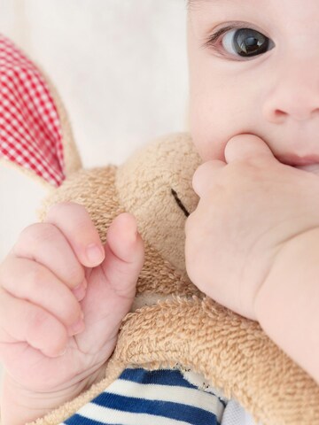 SIGIKID Kuscheltiere 'Schnuffeltuch Natural Stripes Green Collection'‌‌ in Beige