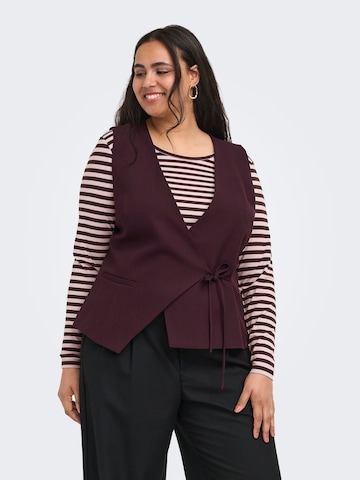 Gilet de costume 'CARVeras' ONLY Carmakoma en rouge : devant