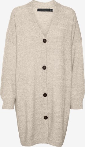 Cardigan oversize 'BRUNA' VERO MODA en beige : devant