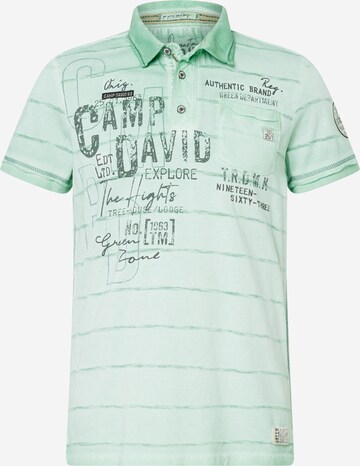 T-Shirt 'Tree House' CAMP DAVID en vert : devant