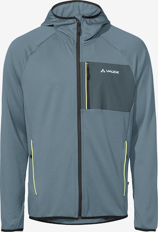 VAUDE Athletic Fleece Jacket 'Tekoa' in Blue: front