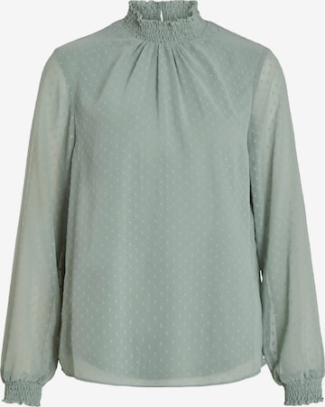 VILA - Blusa 'Dobby' em verde: frente